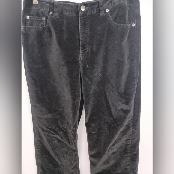 Talbots Black Velvet Classic Pants (#1,420) - Picture 8 of 8